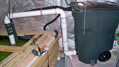 modified sump - raised water level inside