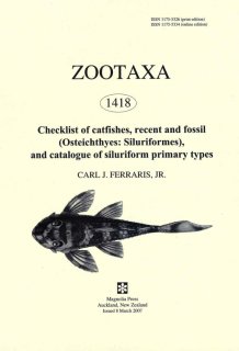 Checklist of catfishes, recent and fossil (Osteichthyes, Siluriformes) and catalogue of siluriform primary types