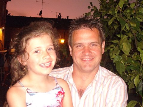 Me and my daughter, Italy, September 2009